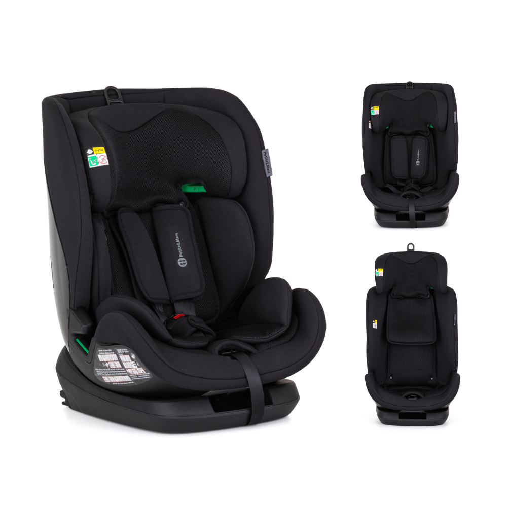 PETITE&amp;MARS Autosedačka Prime Pro i-Size Coal Black Air 76-150 cm (9-36 kg)