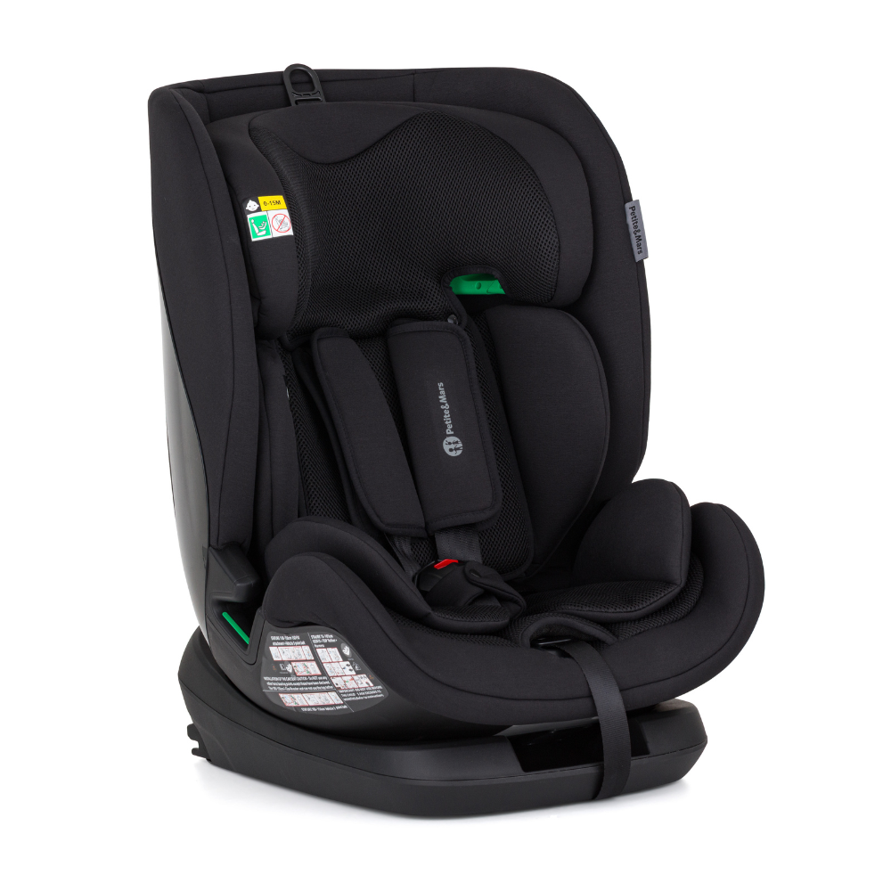 PETITE&amp;MARS Autosedačka Prime Pro i-Size Coal Black Air 76-150 cm (9-36 kg)