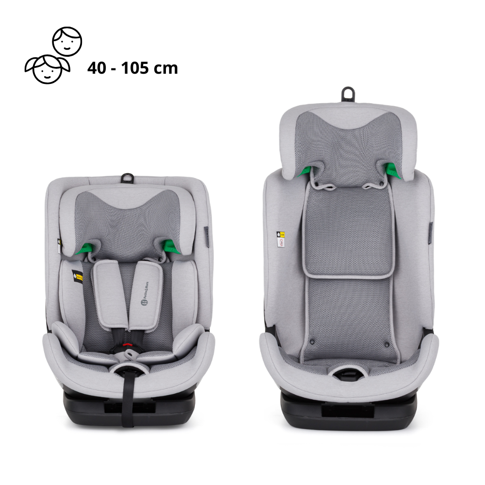 PETITE&amp;MARS Autosedačka Prime Pro i-Size Gentle Grey Air 76-150 cm (9-36 kg)