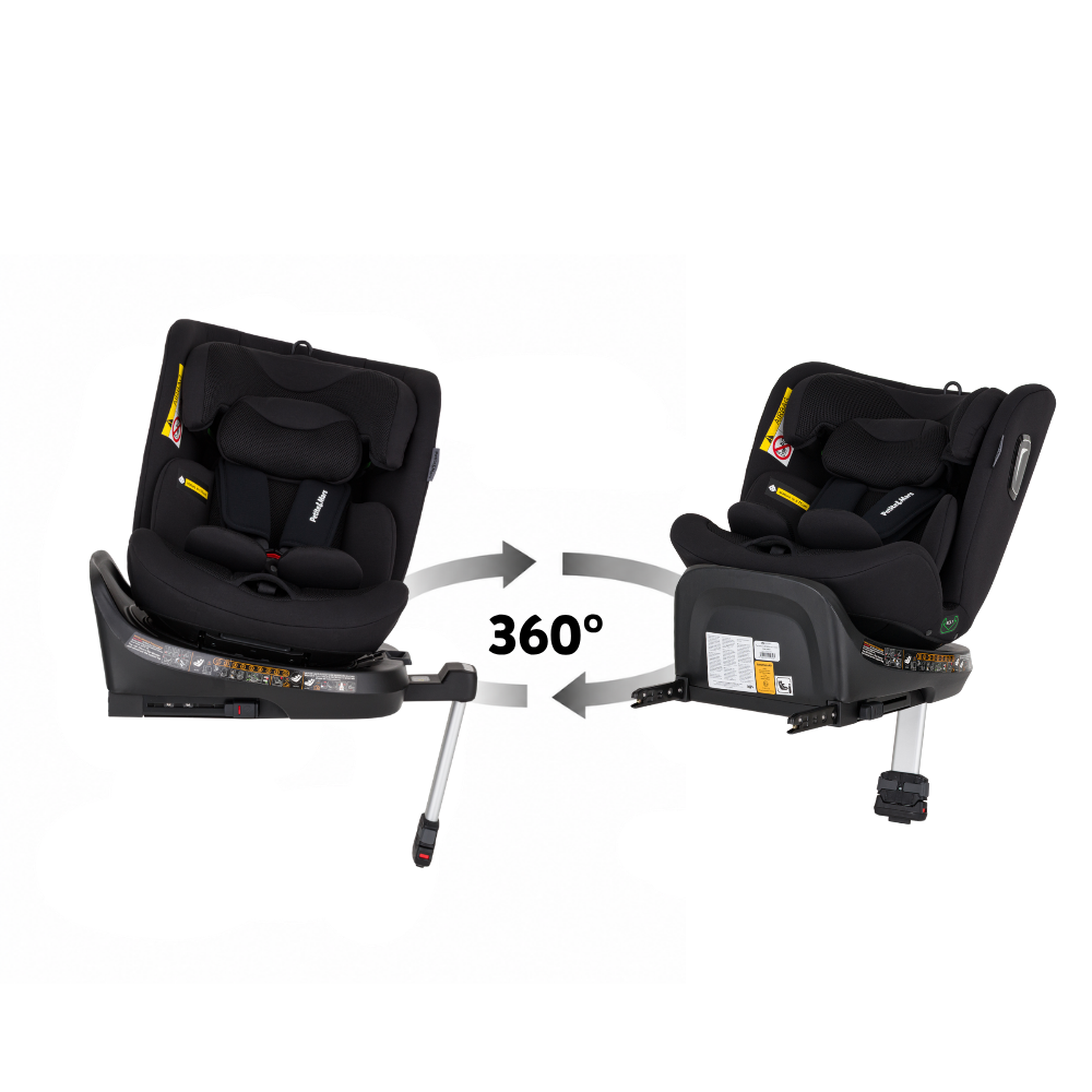 PETITE&amp;MARS Autosedačka Twistguard Pro i-Size Coal Black Air 40-150 cm(0-36 kg)