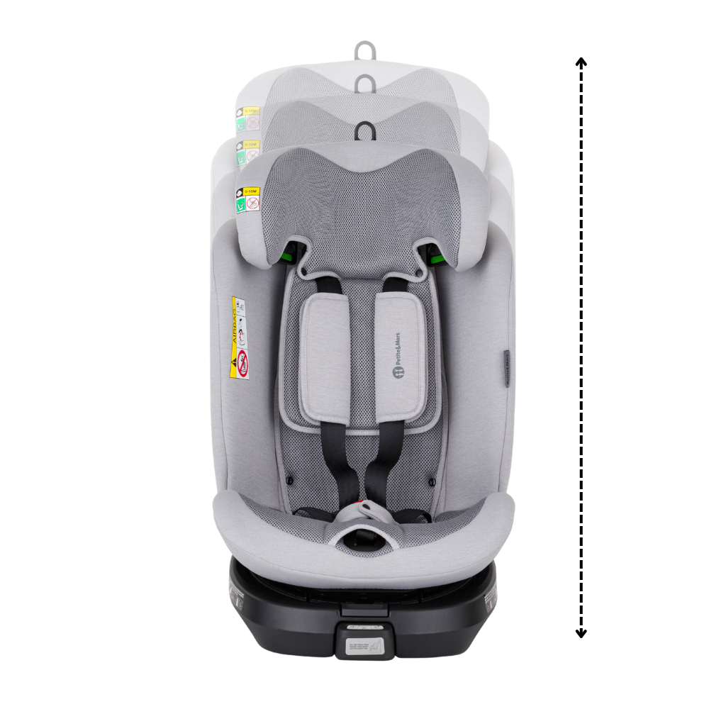 PETITE&amp;MARS Autosedačka Twistguard Pro i-Size Gentle Grey Air 40-150 cm(0-36 kg)