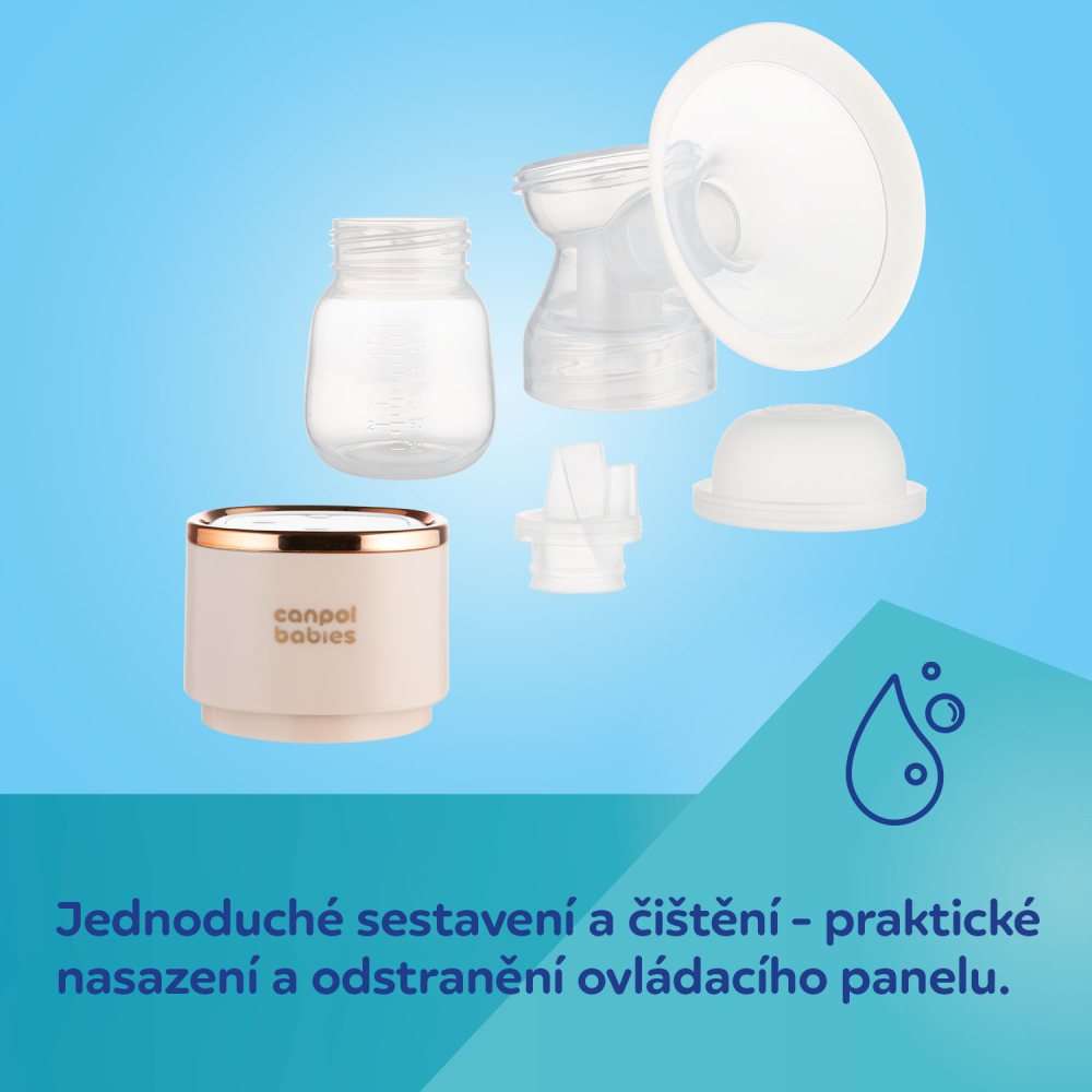 CANPOL BABIES Odsávačka materského mlieka prenosná elektrická PowerPump