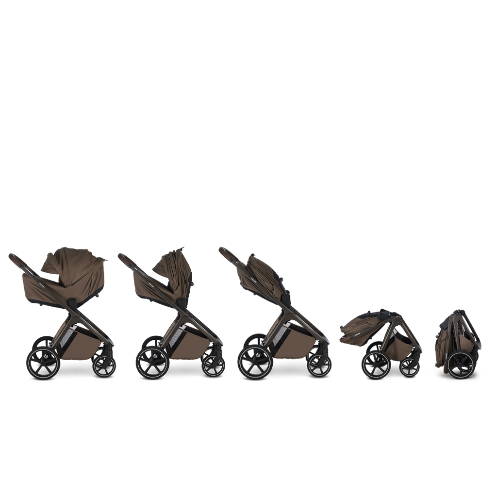 EASYWALKER Set kočík 4v1 Zoey Go Mineral Green + CBX Aton B2 i-Size + CYBEX Base One
