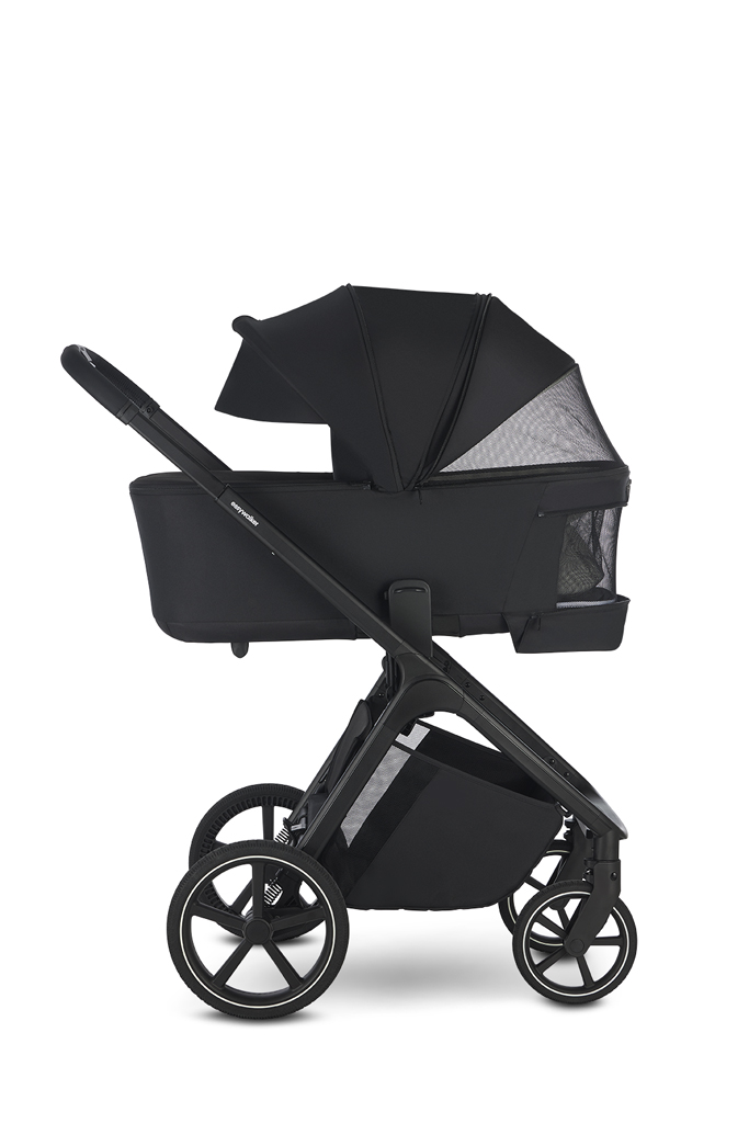 EASYWALKER Set kočík 4v1 Zoey Go Pure Black + CBX Aton B2 i-Size + CYBEX Base One