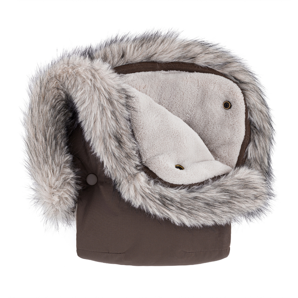 PETITE&amp;MARS Rukávník / rukavice Furry Rich Brown