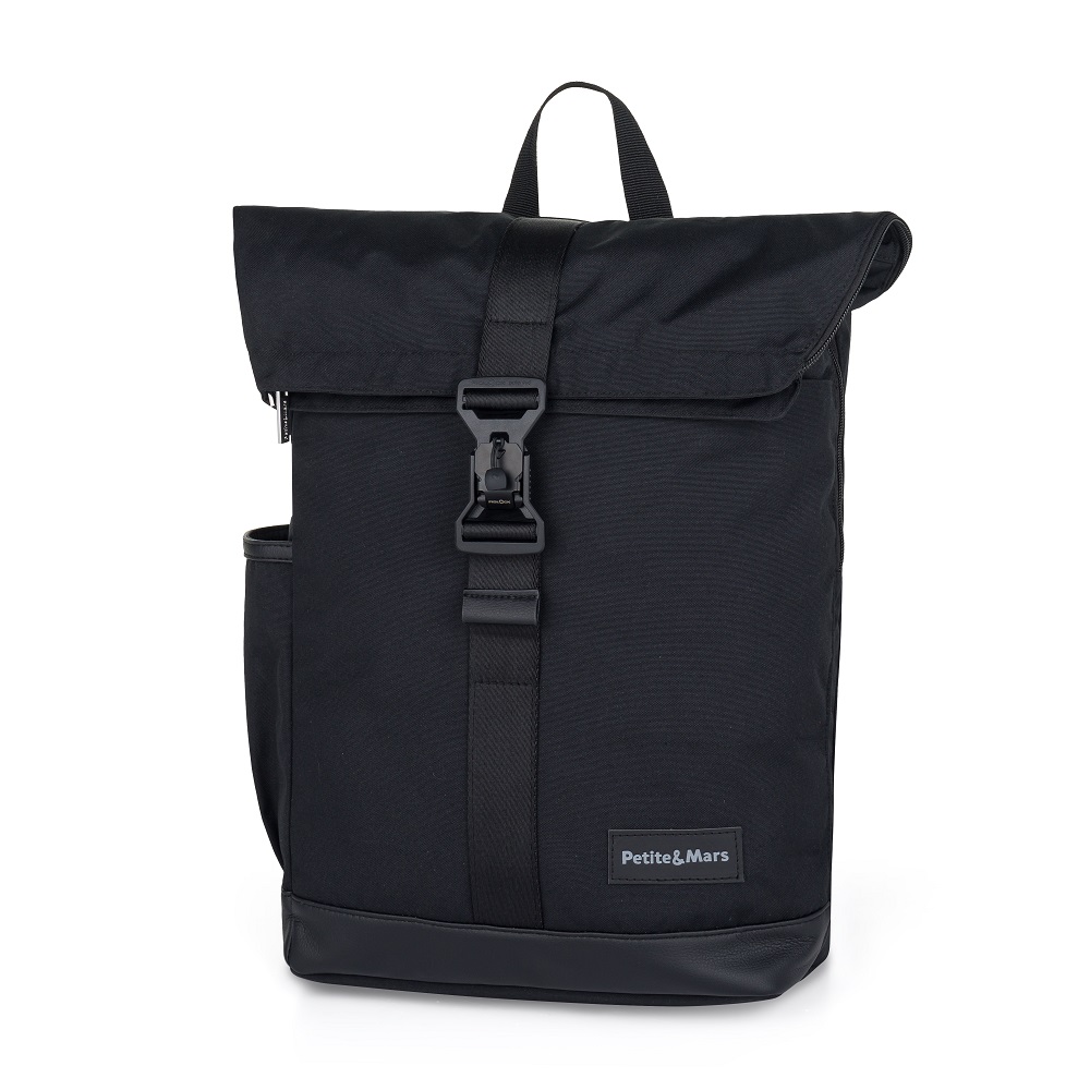PETITE&MARS Taška/Batoh prebaľovací na kočík Jackob Absolute Black