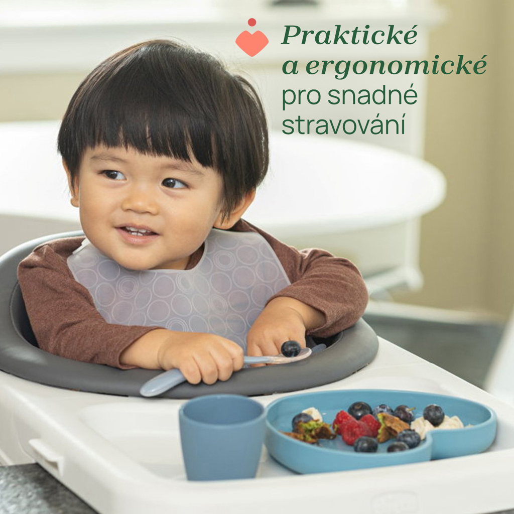 CHICCO Lyžička silikónová Soft zelená 6m+