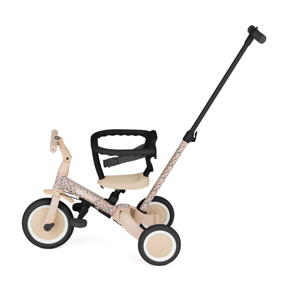 PETITE&MARS Trojkolka multifunkčná 5v1 Turbo - limitovaná edícia Pink Meadow