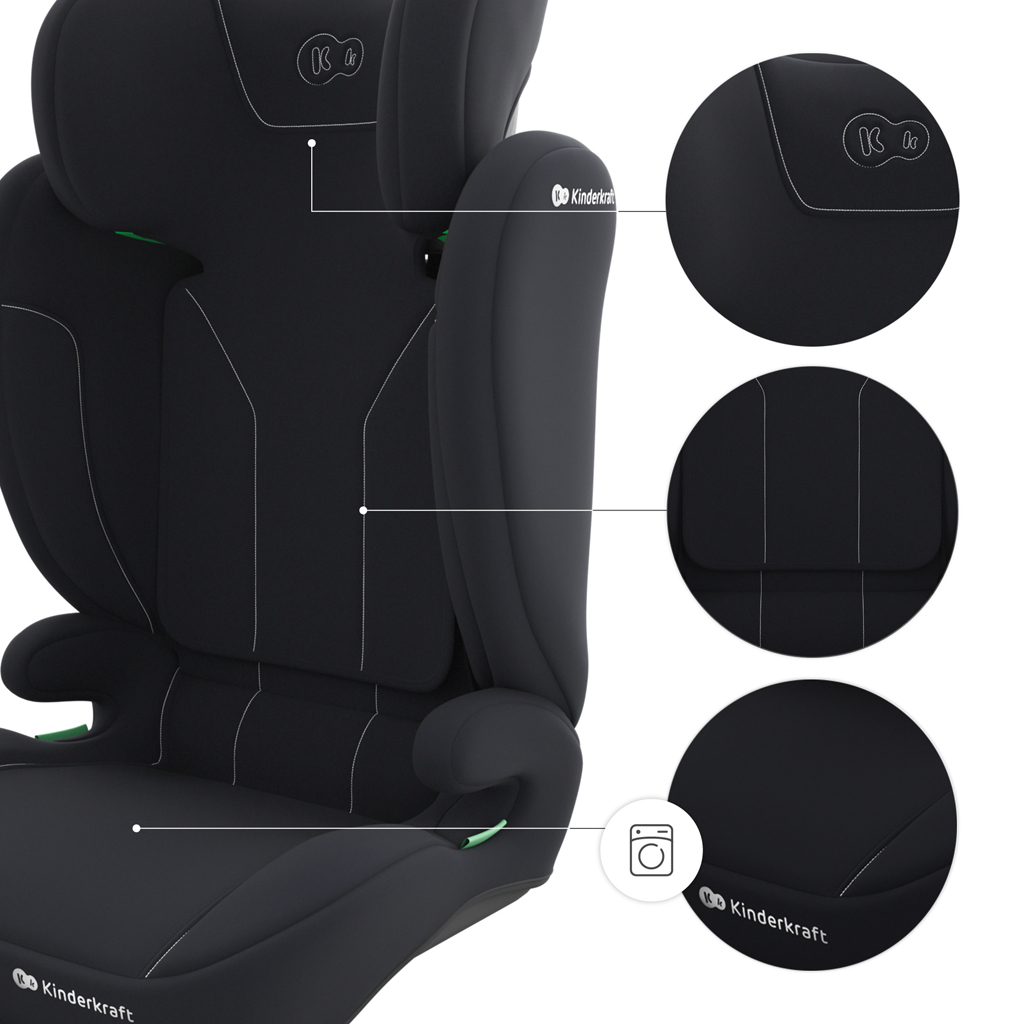 KINDERKRAFT Autosedačka i-Spark 2 Plus i-Size (100-150 cm) Black