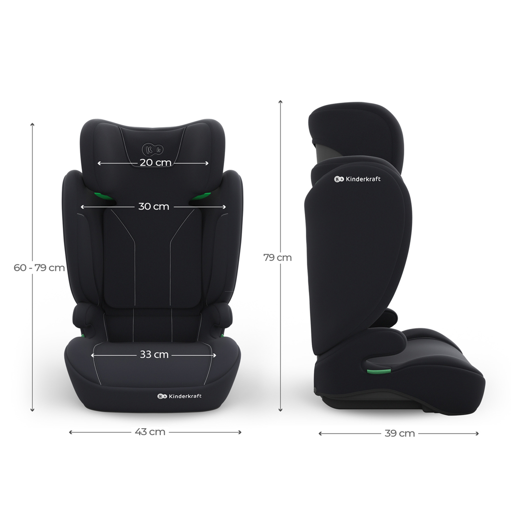 KINDERKRAFT Autosedačka i-Spark 2 Plus i-Size (100-150 cm) Black