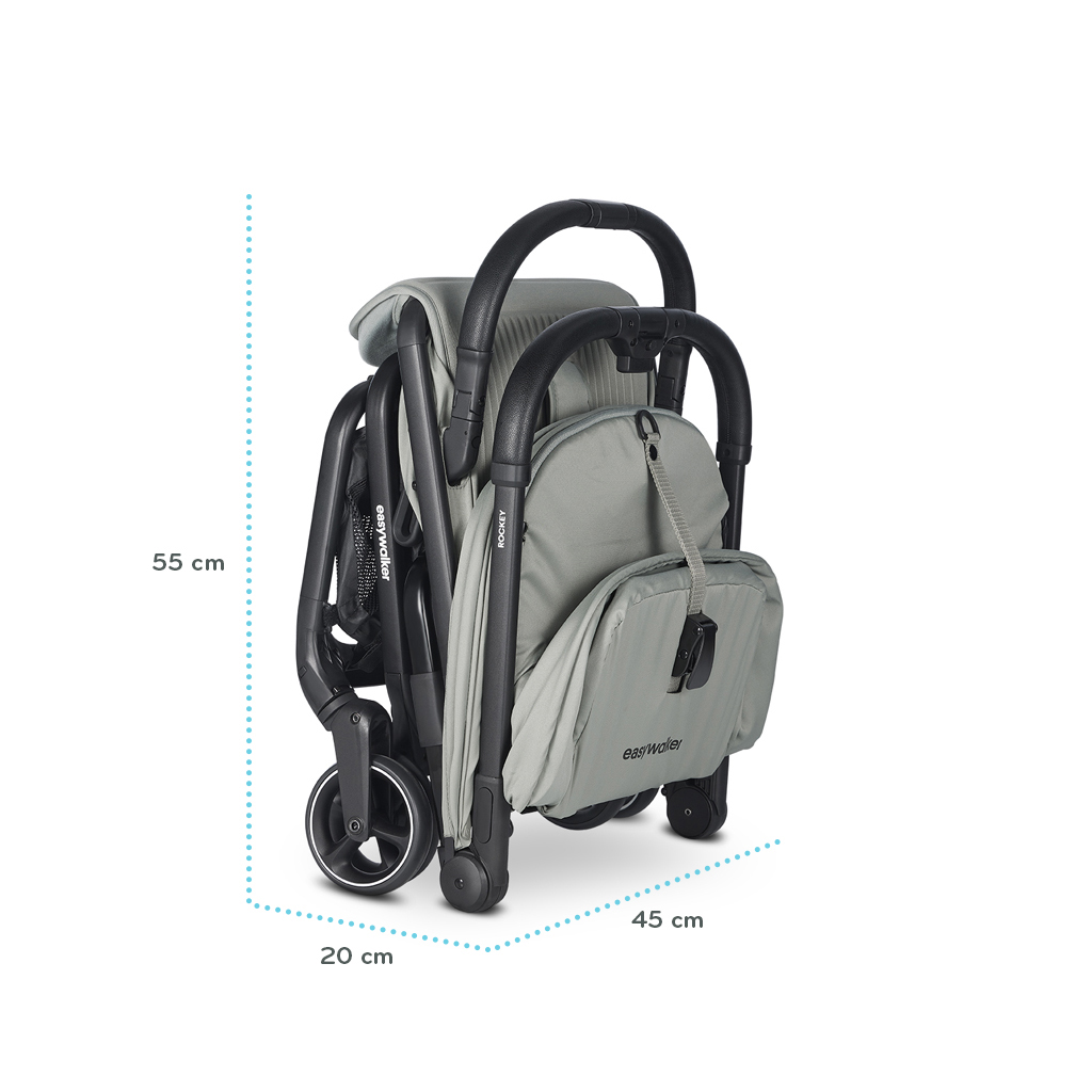 EASYWALKER SET Kočík kombinovaný 4v1 Rockey S Fresh Green + CYBEX Aton B2 i-Size + základňa