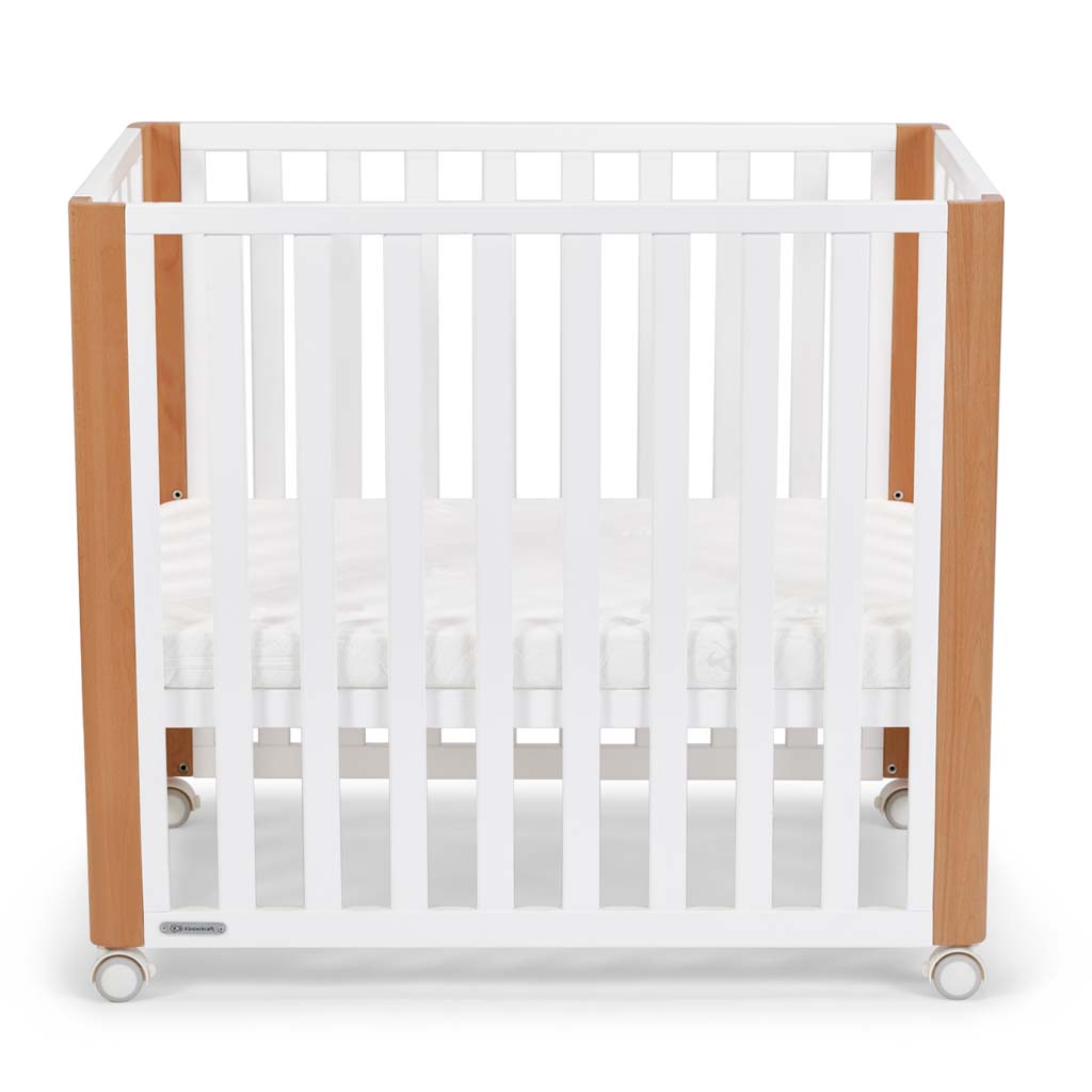 KINDERKRAFT SELECT Postieľka drevená Koya s funkciou ohrádky vrátane matraca White, Premium