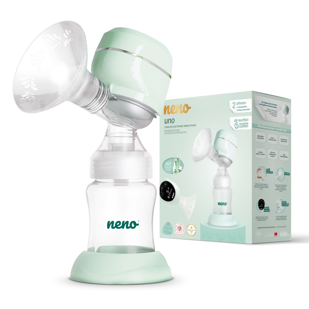 NENO Odsávačka materského mlieka elektrická dvojfázová Uno + CHICCO Vložky do podprsenky 30ks