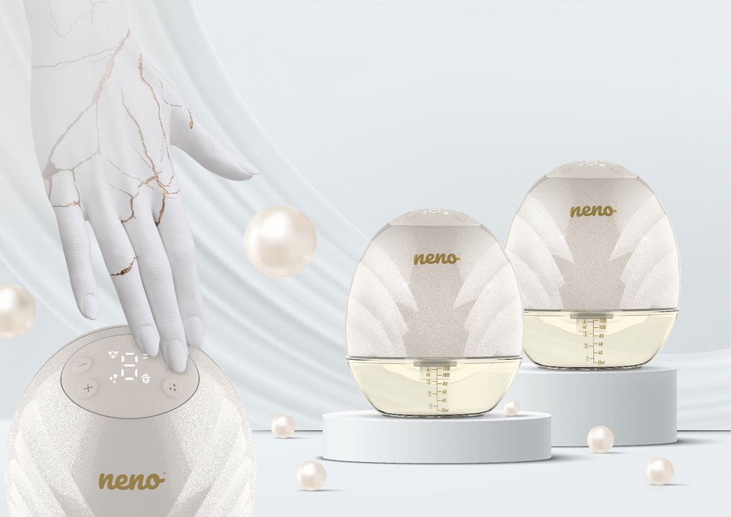 NENO Odsávačka mlieka Perla Duo bezdrôtová hands-free 3-fázová + CHICCO Vložky do podprsenky 30ks