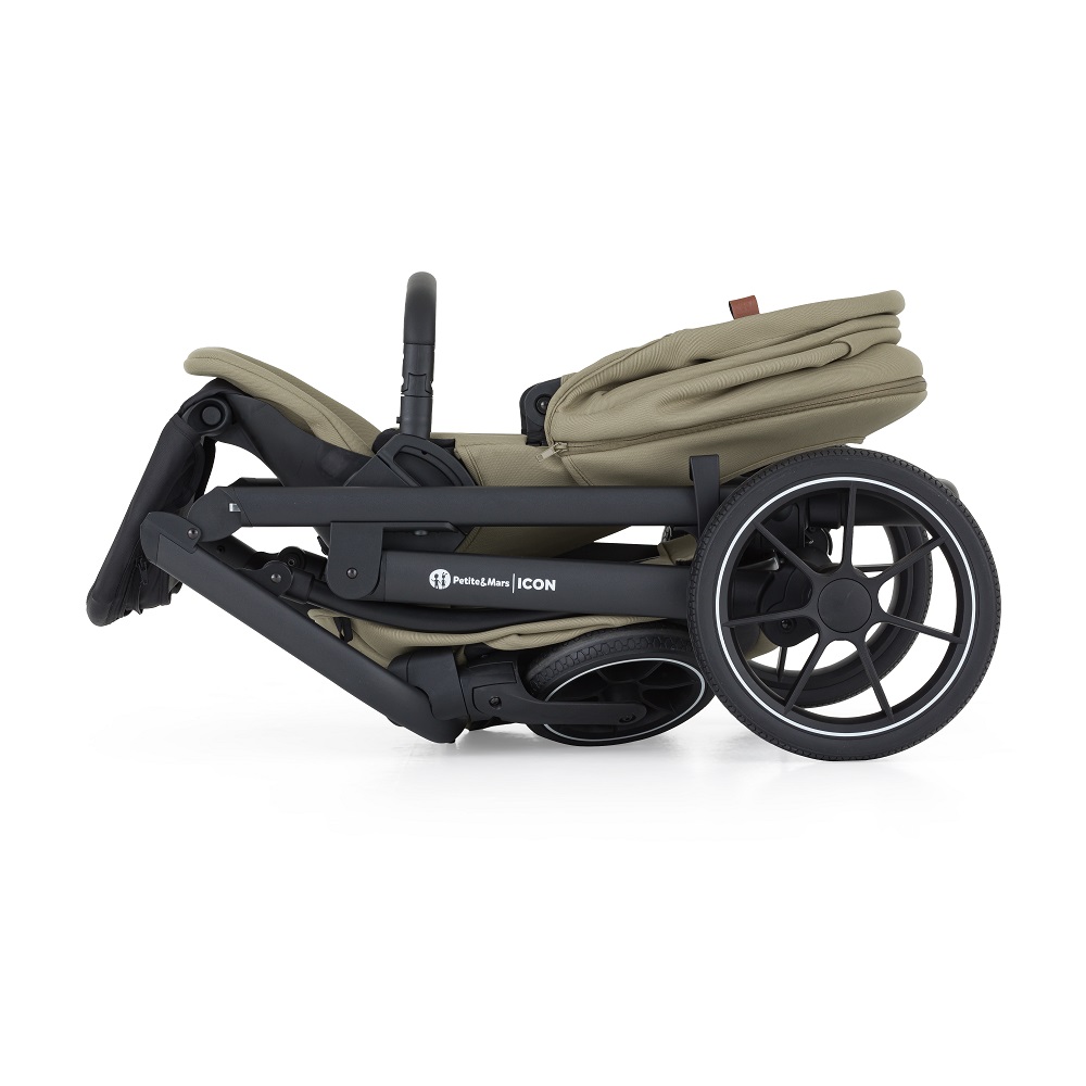 PETITE&amp;MARS Kočík kombinovaný ICON 2v1 Mossy Green LITE RWS