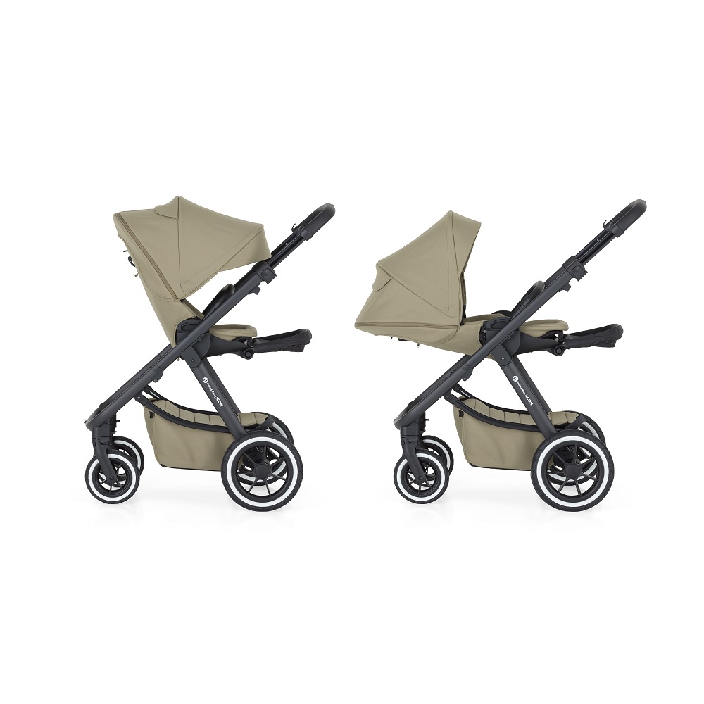 PETITE&amp;MARS SET Kočík 4v1 ICON Mossy Green LITE AIR + CBX By CYBEX Aton B2 i-Size