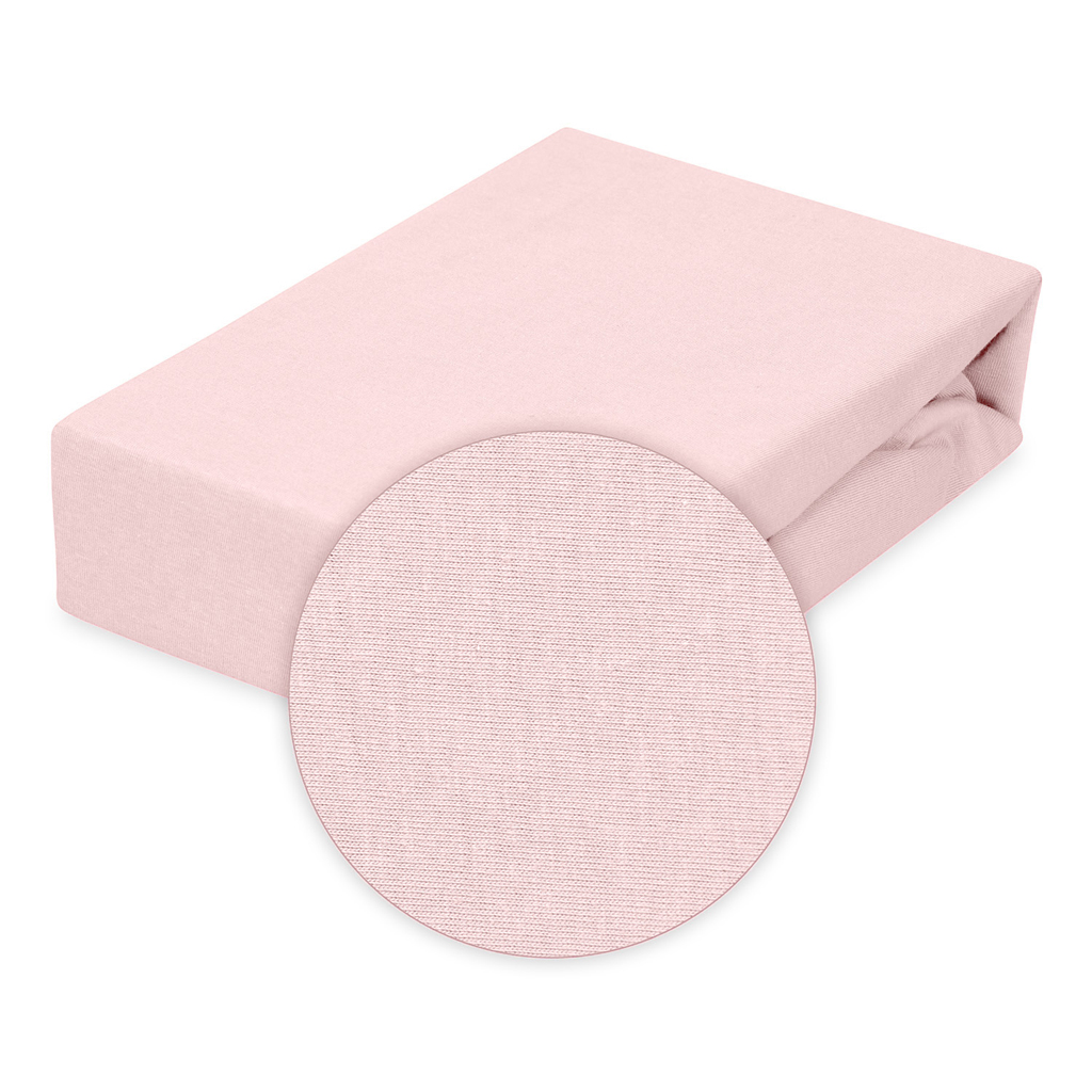 BABYMATEX Plachta nepromokavá napínacia Jersey 70x140cm ružová
