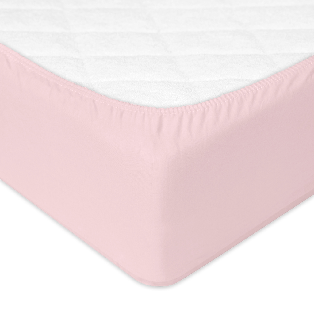 BABYMATEX Plachta nepromokavá napínacia Jersey 70x140cm ružová
