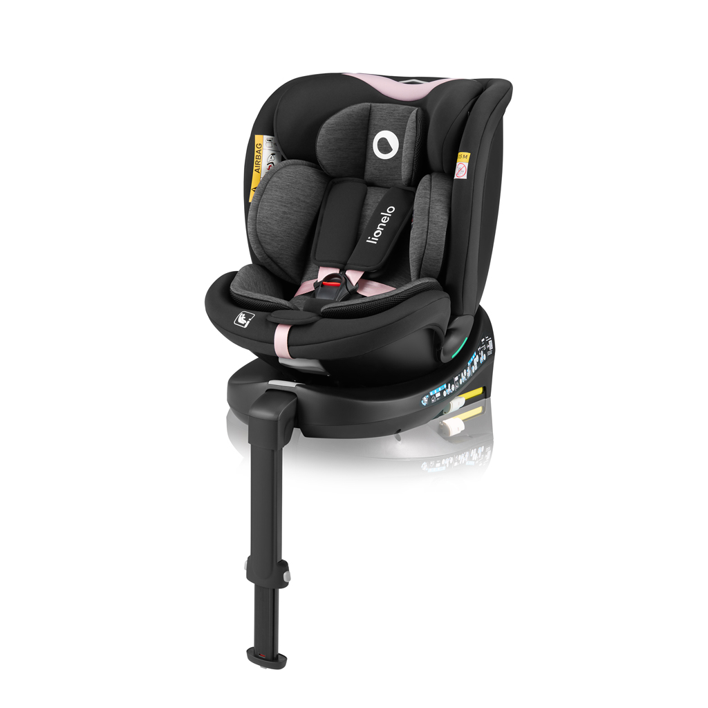 LIONELO Autosedačka Navy i-Size (40-150 cm) Black Pink