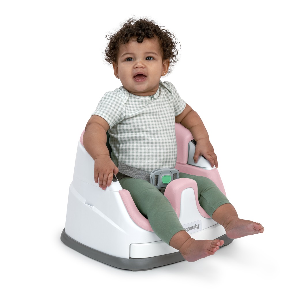 INGENUITY Jedálenská stolička na stoličku 2v1 Baby Base™ Peony 6m+ do 15 kg