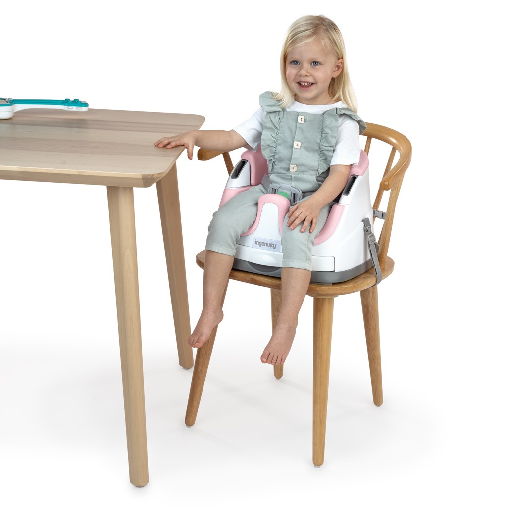 INGENUITY Jedálenská stolička na stoličku 2v1 Baby Base™ Peony 6m+ do 15 kg