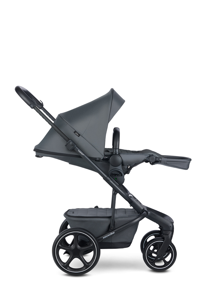 EASYWALKER SET Kočík 4v1 Harvey⁵ Premium Mineral Grey XXL RWS + CYBEX Aton B2 i-Size