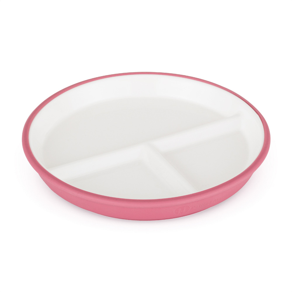 PETITE&amp;MARS Tanier keramický so silikonovým obalom Candy Pink