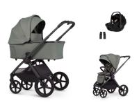Venicci Upline 3 + Venicci Tiago 360 + Venicci Tiago Isofix Travel Set Aloe