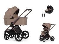 Venicci Upline 3 + Venicci Tiago 360 + Venicci Tiago Isofix Travel Set Sand