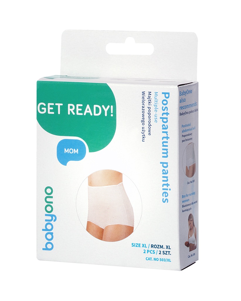 BABYONO Popôrodné nohavičky pre opakované použitie 2 ks veľ. XL