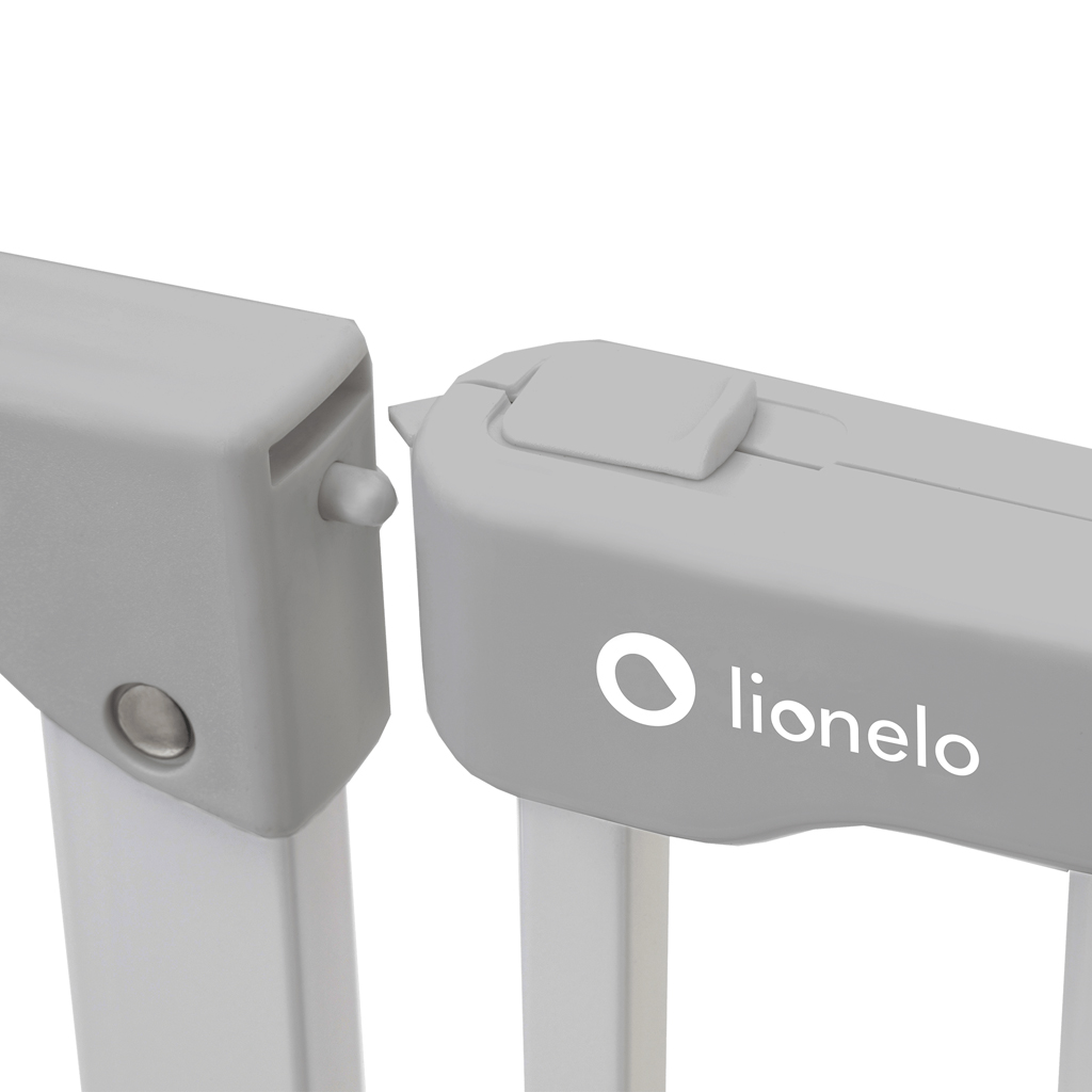 LIONELO Detská zábrana Truus Slim Grey 75-105 cm