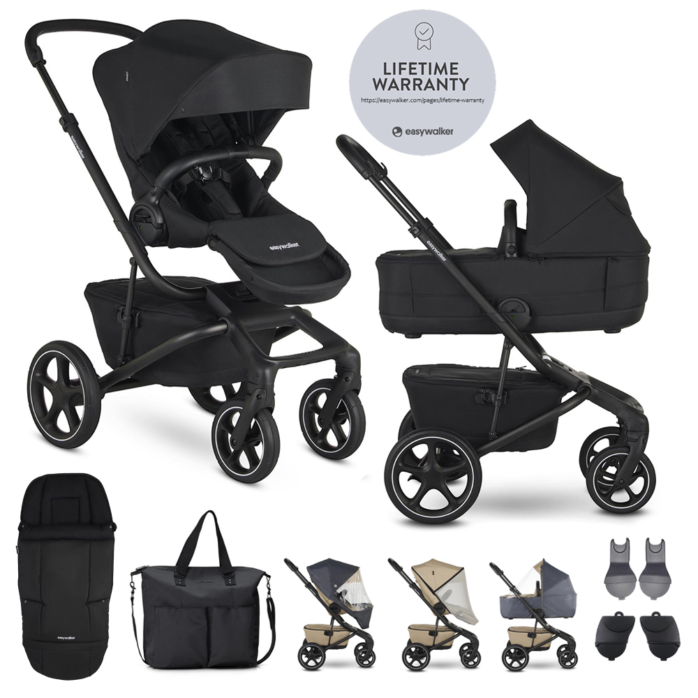 EASYWALKER Kočík kombinovaný Jimmey Pepper Black XXL RWS