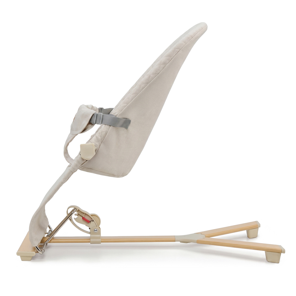 KINDERKRAFT Lehátko pohupujúce Mimi Beige wood, do 9 kg