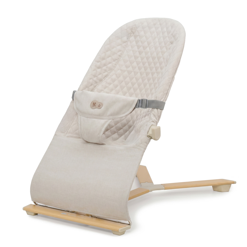 KINDERKRAFT Lehátko pohupujúce Mimi Beige wood, do 9 kg