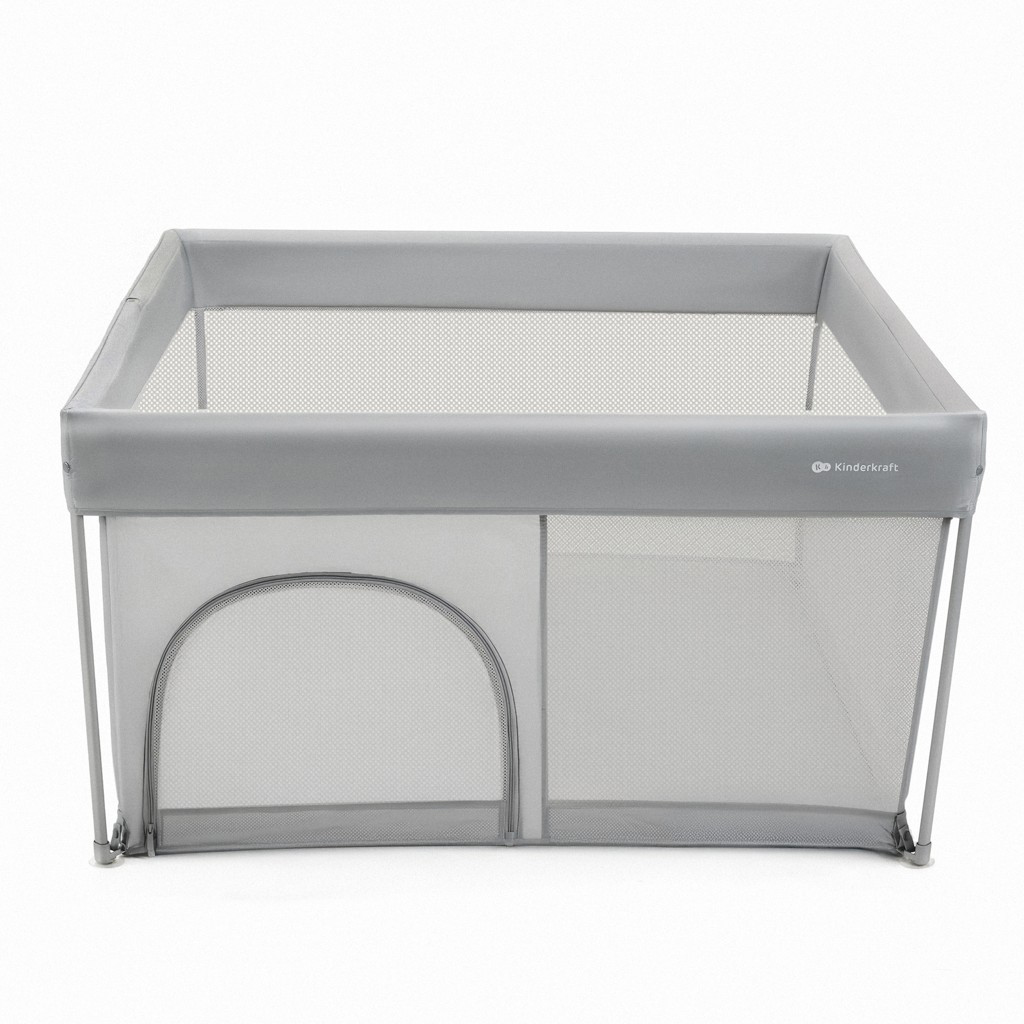 KINDERKRAFT Ohrádka pre deti skladacia Ziki Light Grey