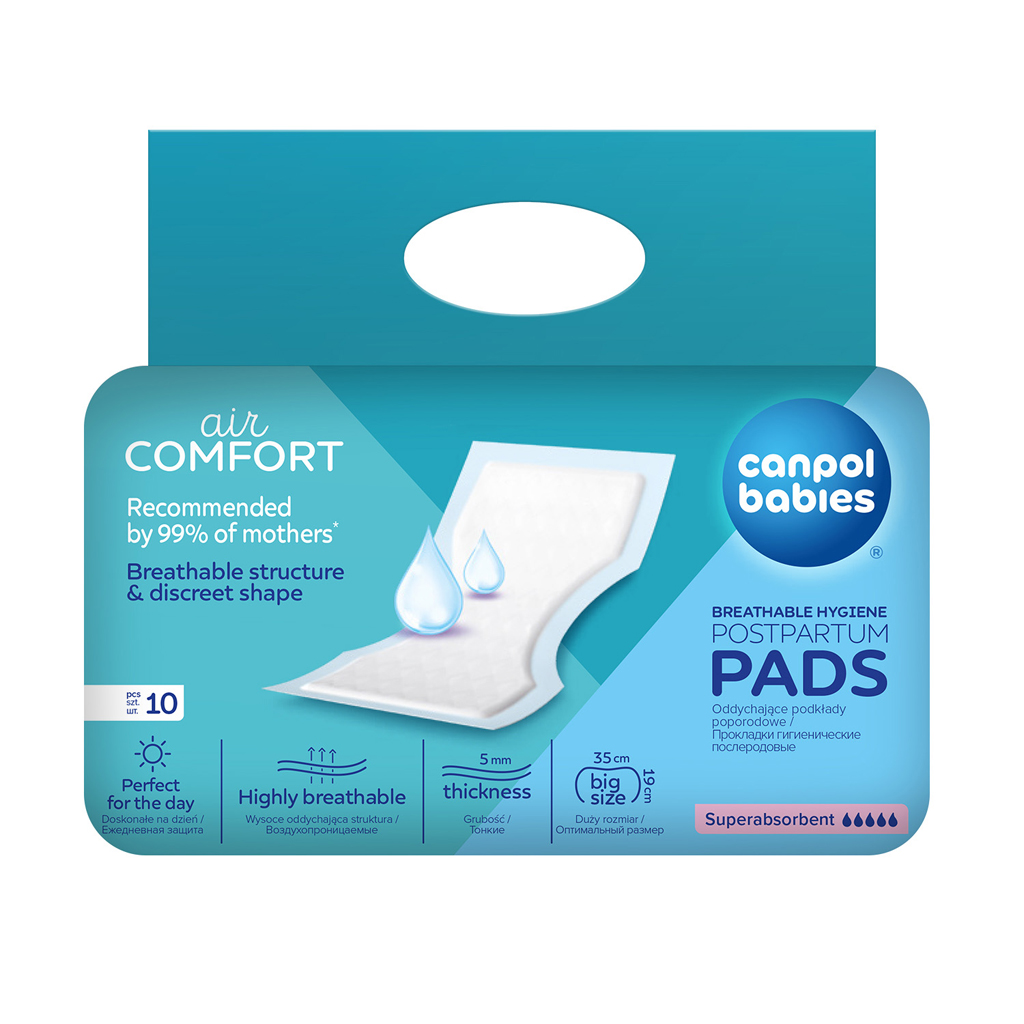 CANPOL BABIES 73/003 Superabsorpčné popôrodné vložky 10 ks