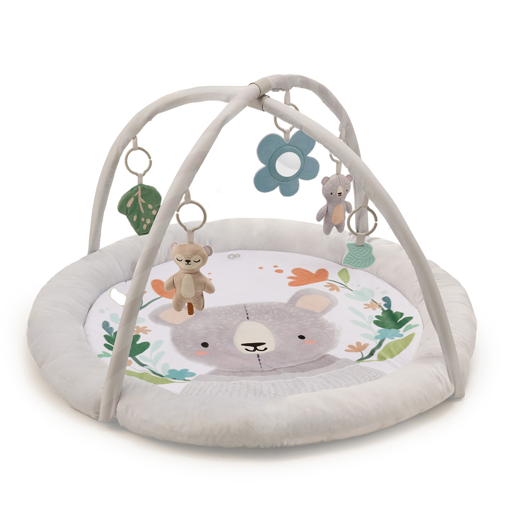 KINDERKRAFT Deka hracia s hrazdičkou Cozyplay Light Grey