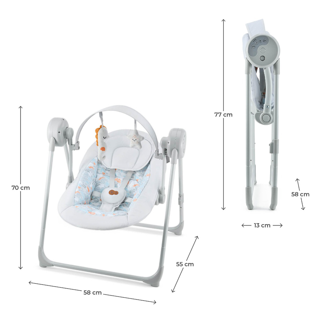 KINDERKRAFT Hojdačka Swingee Grey
