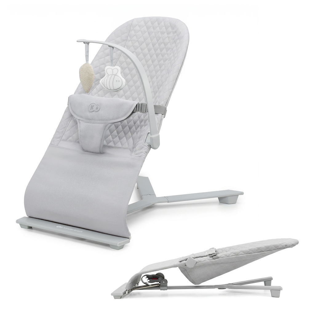 KINDERKRAFT Lehátko pohupujúce Mimi Light grey, do 9 kg