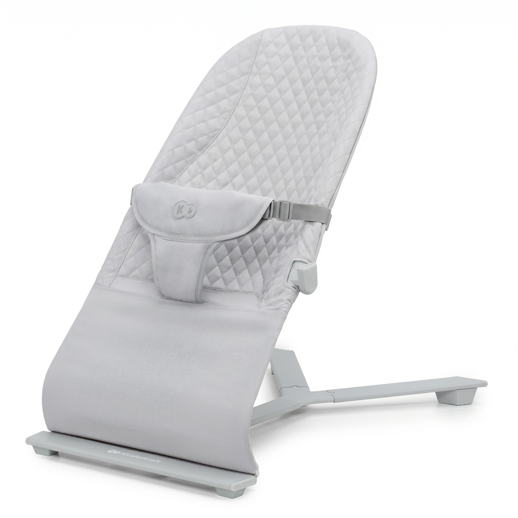 KINDERKRAFT Lehátko pohupujúce Mimi Light grey, do 9 kg