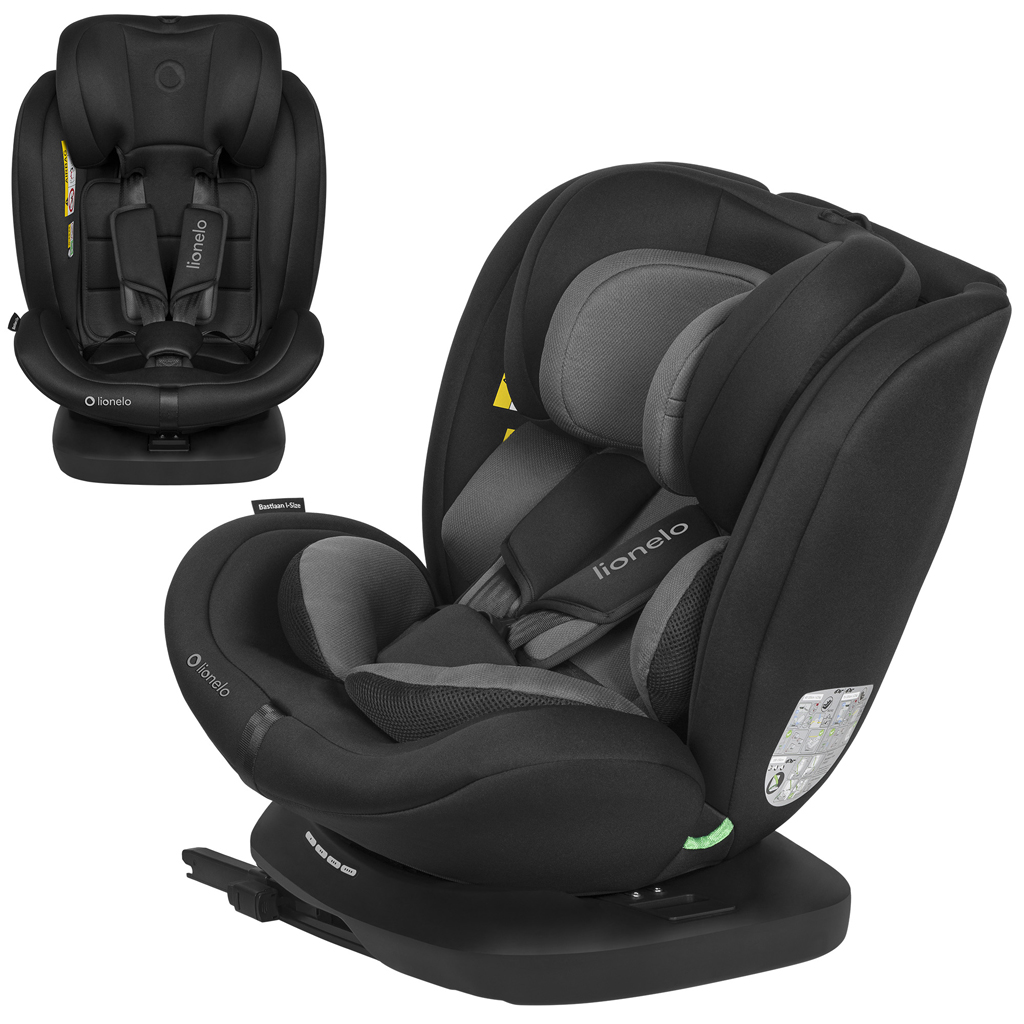 LIONELO Autosedačka Bastiaan i-Size (40-150 cm) Black Grey