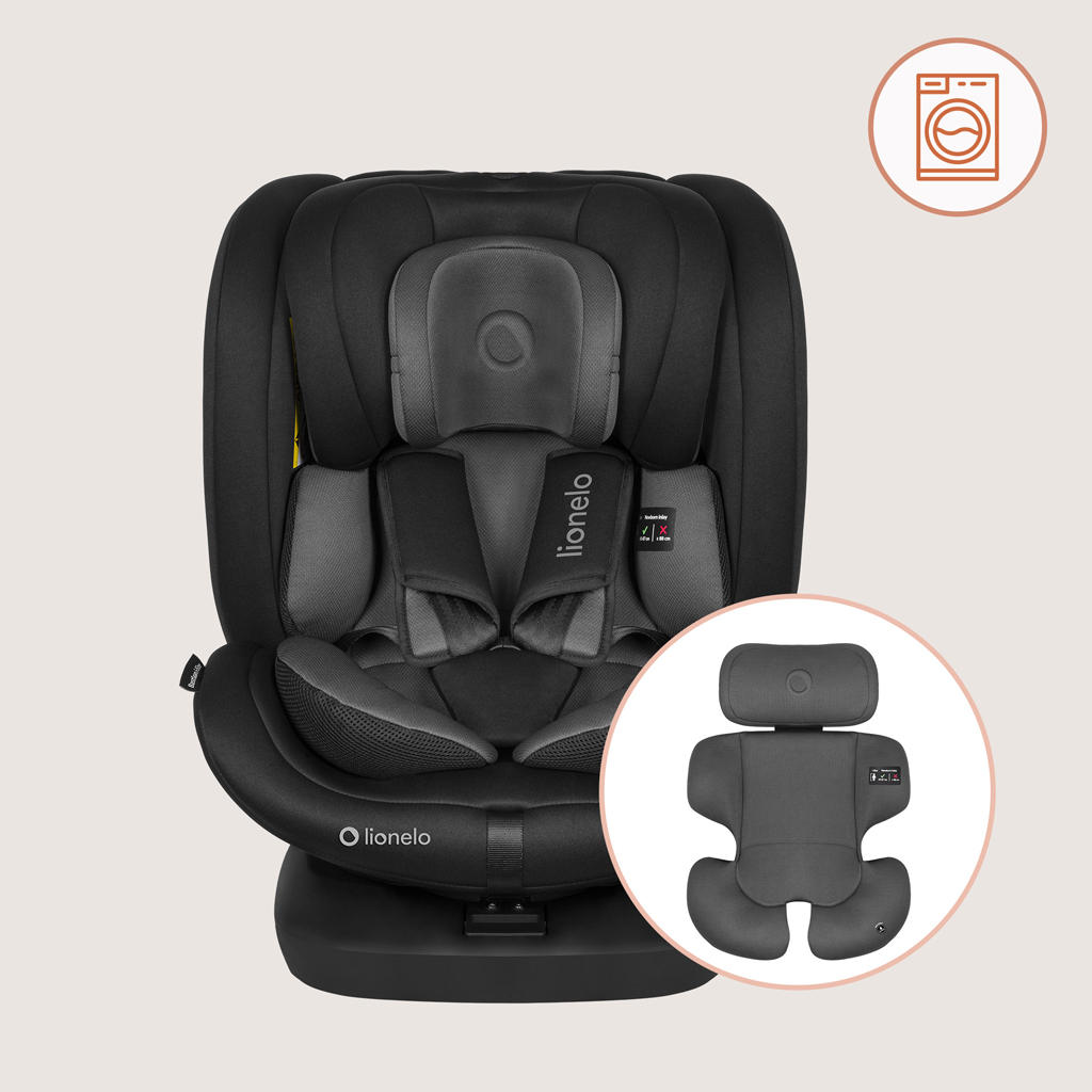 LIONELO Autosedačka Bastiaan i-Size (40-150 cm) Black Grey