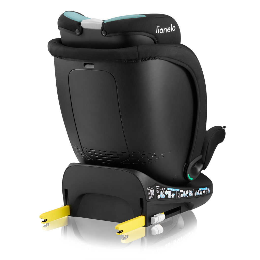 LIONELO Autosedačka Navy i-Size (40-150 cm) Black Turquoise