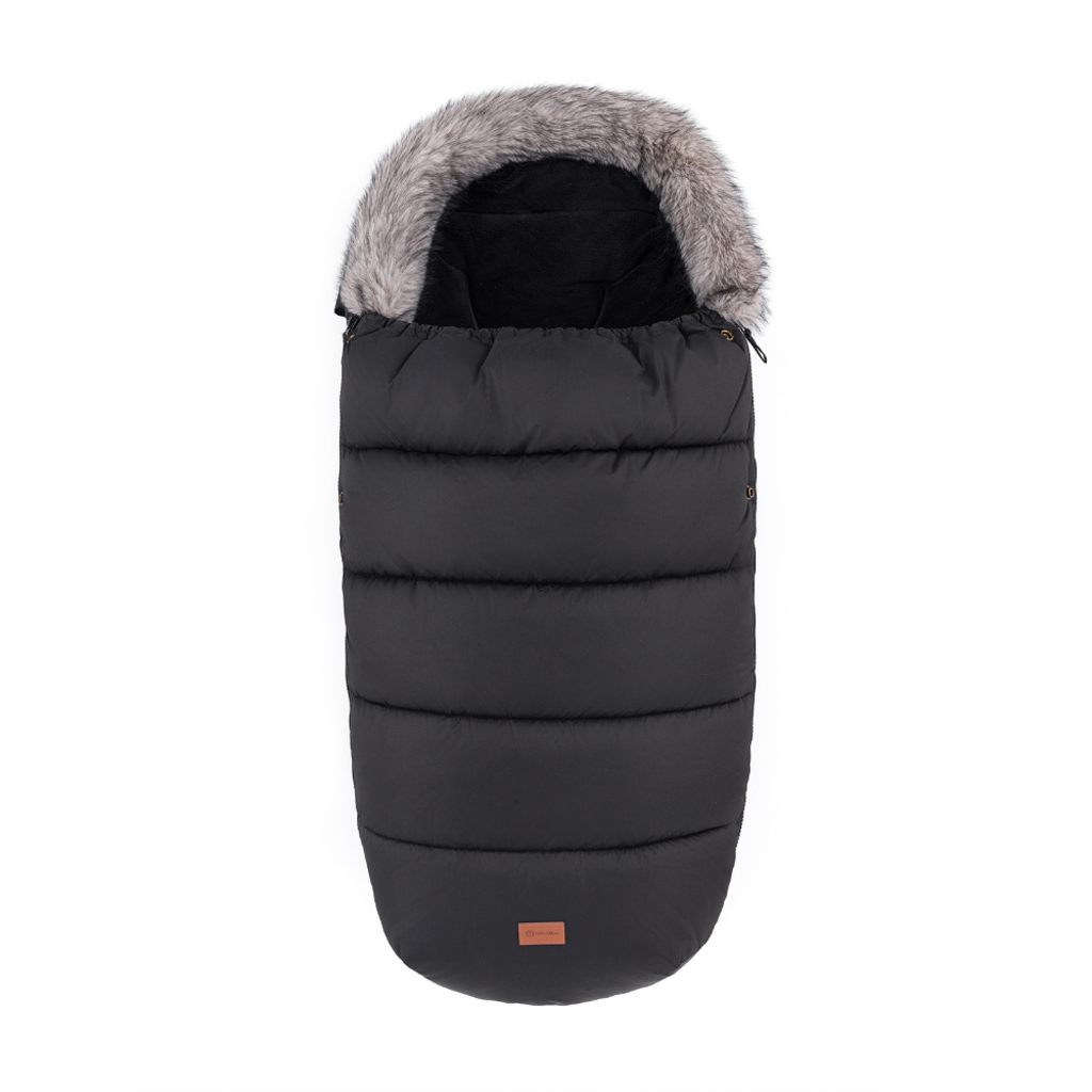PETITE&amp;MARS Set zimný fusak Comfy 4v1 + rukavice na kočík Fjora Forever Black