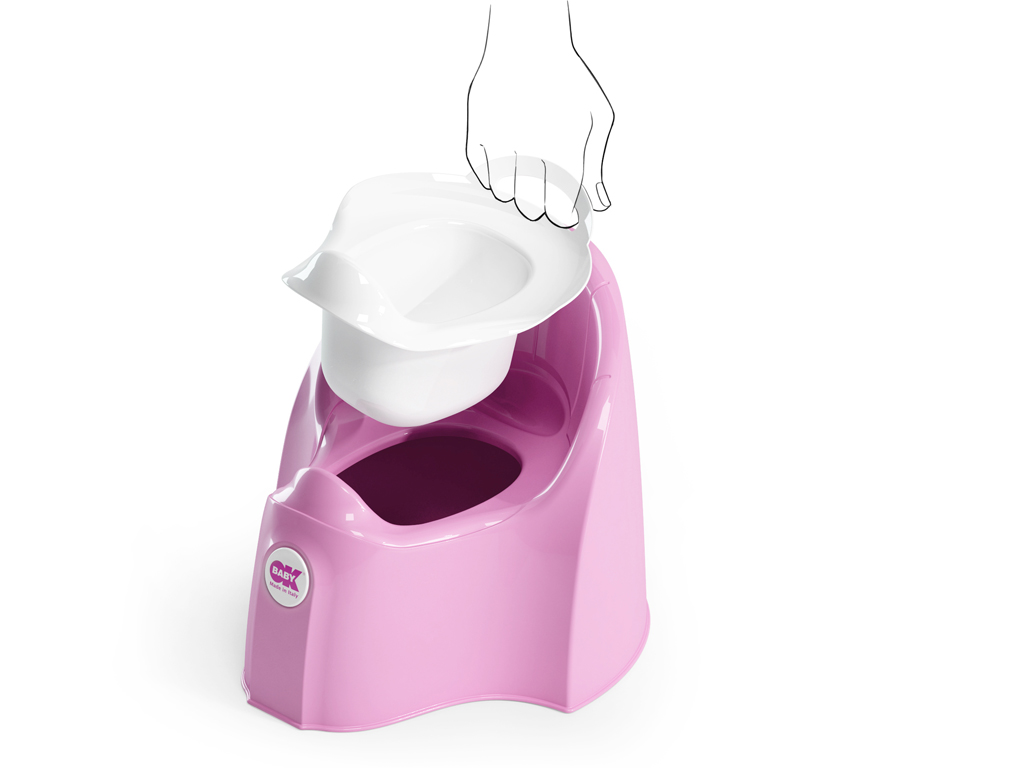OK BABY Nočník ergonomický Pasha s vyberateľnou nádobou Pink