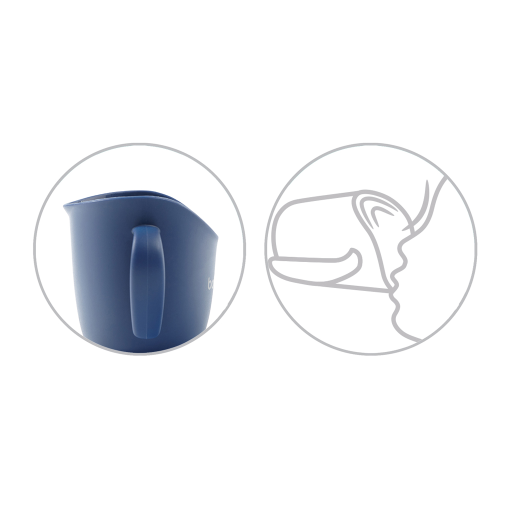 BABYONO Hrnček ergonomický s uškami 120 ml ružový 6m+