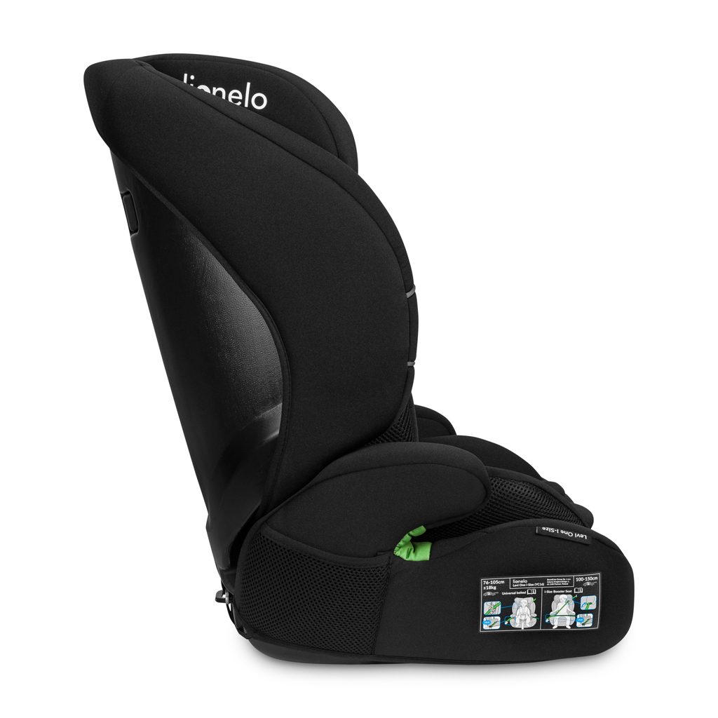 LIONELO Autosedačka Levi One i-Size (76-150 cm) Black Carbon