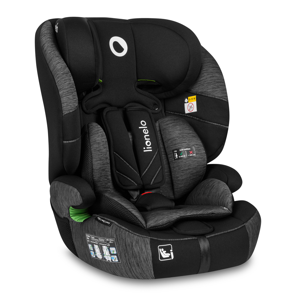 LIONELO Autosedačka Levi One i-Size (76-150 cm) Black Grey