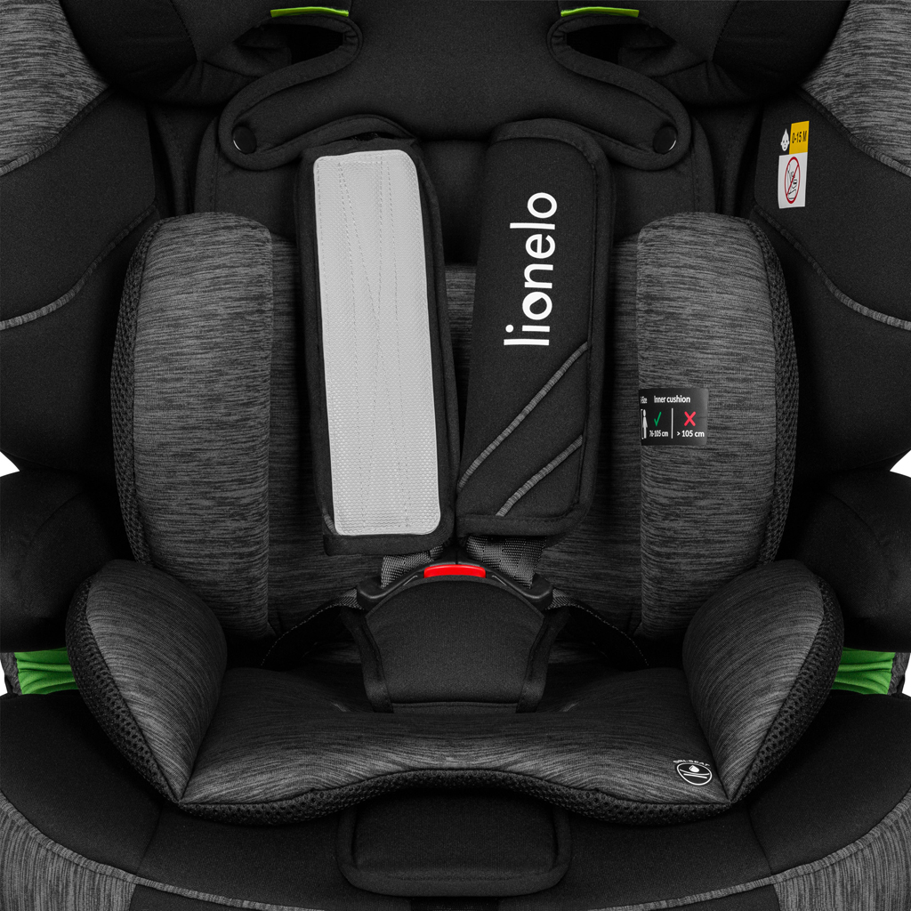 LIONELO Autosedačka Levi One i-Size (76-150 cm) Black Grey