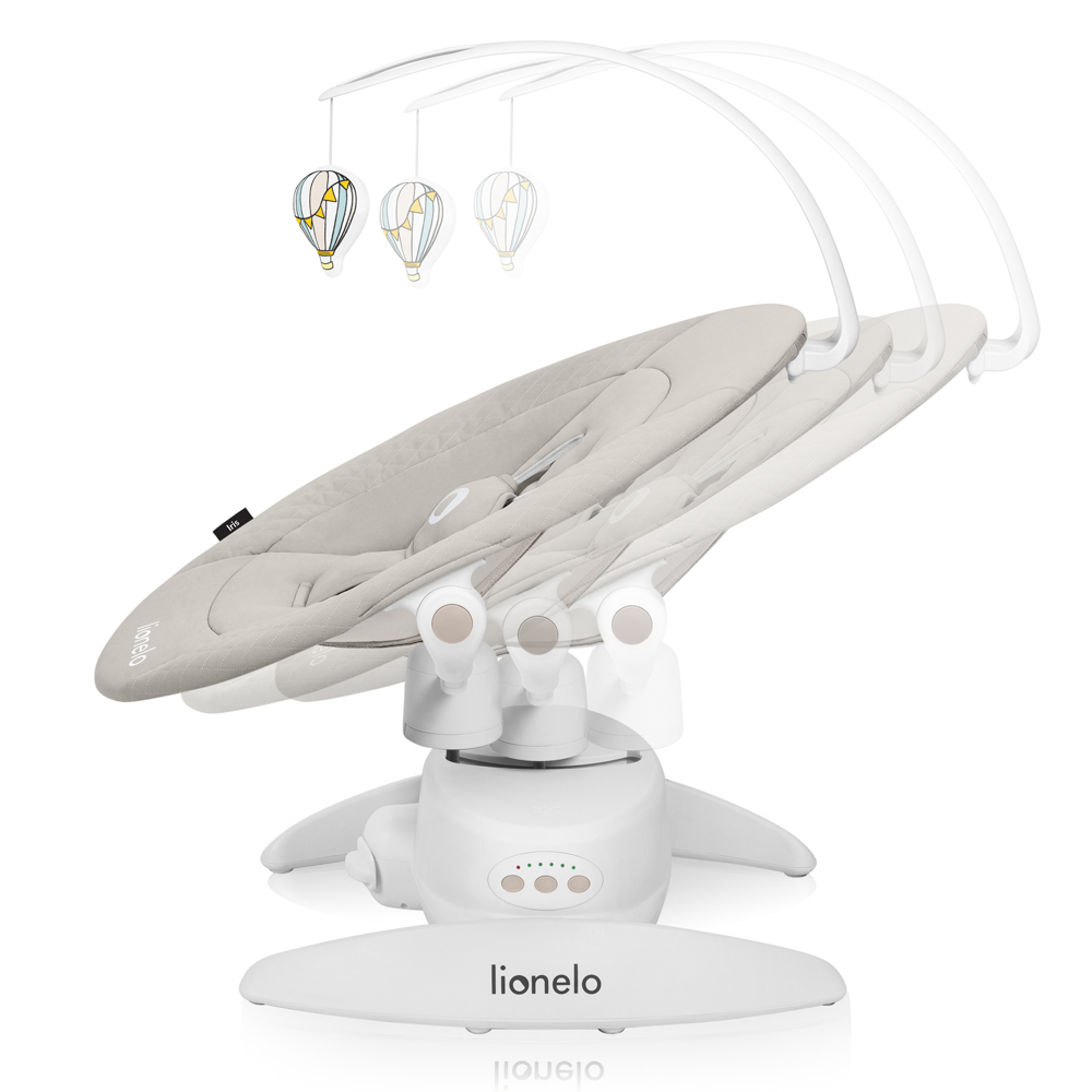 LIONELO Detské lehátko Iris Beige Sand, 0m+